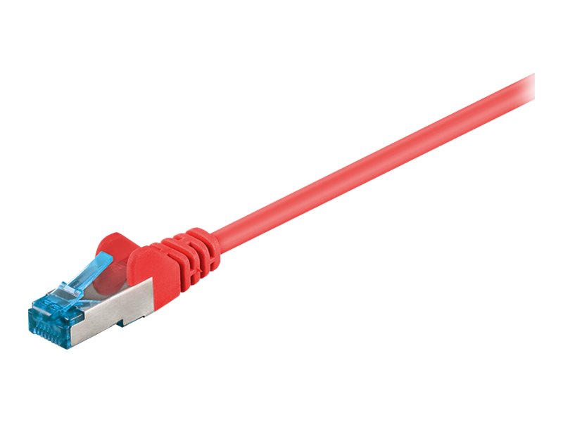 Patchkabel Goobay Cat6A S/FTP 7,5m rot halogenfrei 500MHz
