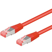 Patchkabel Goobay Cat6A S/FTP 1,0m rot halogenfrei 500MHz