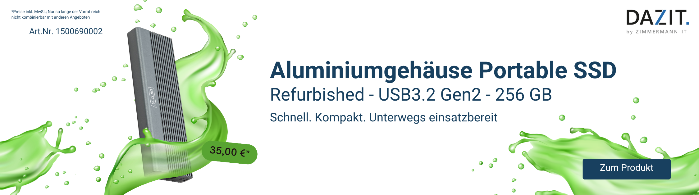 SSD Refurbished Aluminiumgehuse