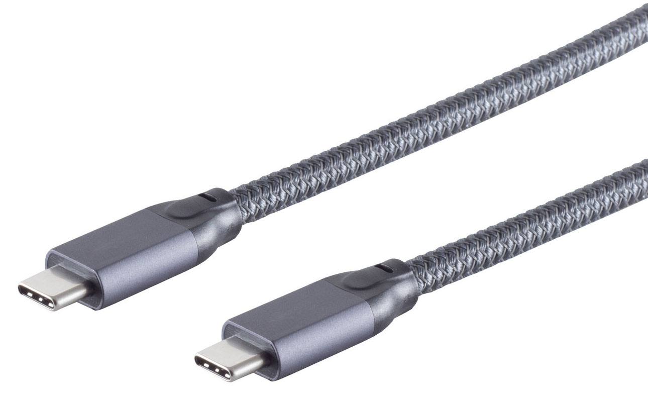 USB-Kabel shiverpeaks USB3.2 Type-C m/m 1,0m 100W 20GBit/s