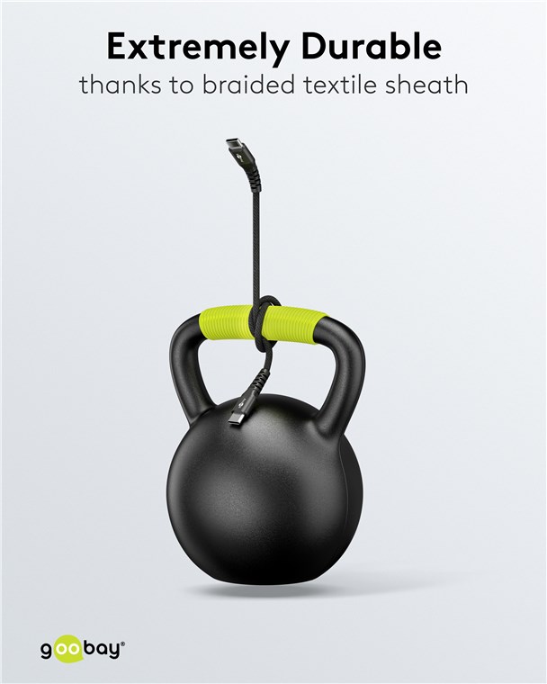 USB-Kabel Goobay USB2.0 Textil Type-C m/m 2,0m 60W