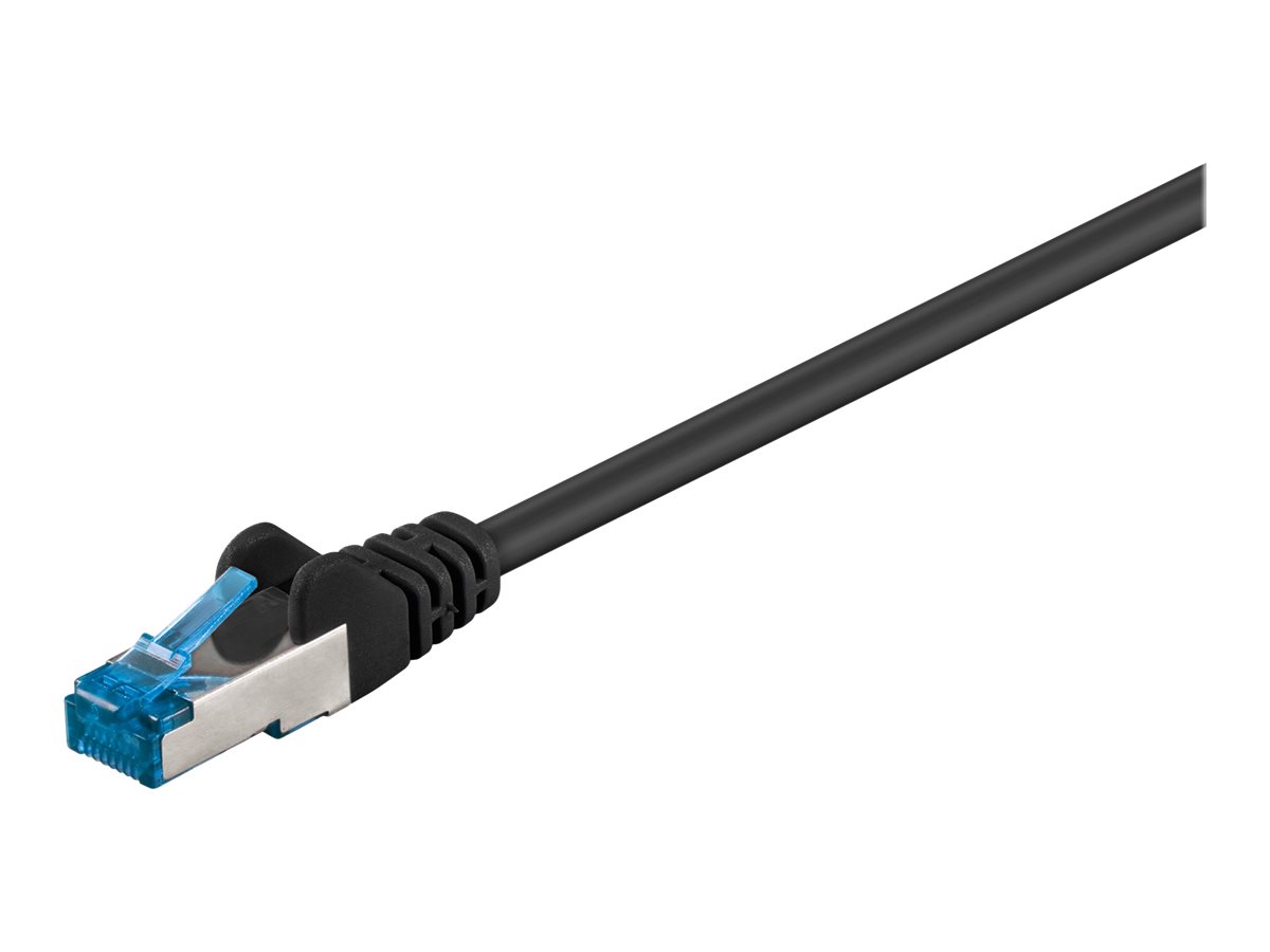 Patchkabel Goobay Cat6A S/FTP 30m schw. halogenfrei 500MHz