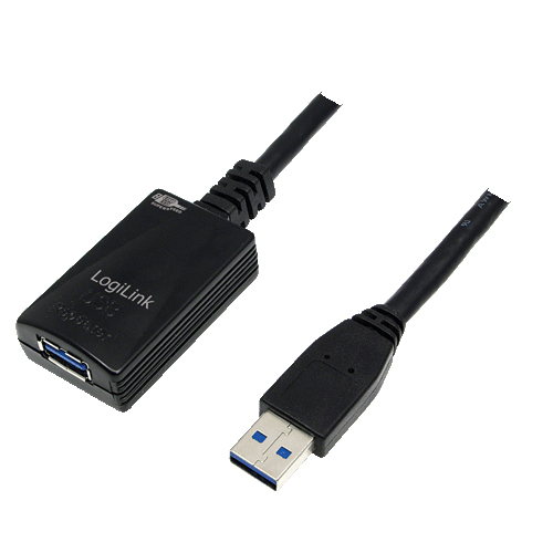 USB-Kabel LogiLink Repeater USB3.2 Gen1 A-m/f 5,0m
