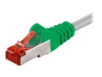 Patchkabel Goobay Cat6 S/FTP 1,0m gedreht grau crossover
