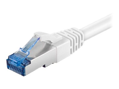 Patchkabel Goobay Cat6A S/FTP 2,0m weiß halogenfrei 500MHz