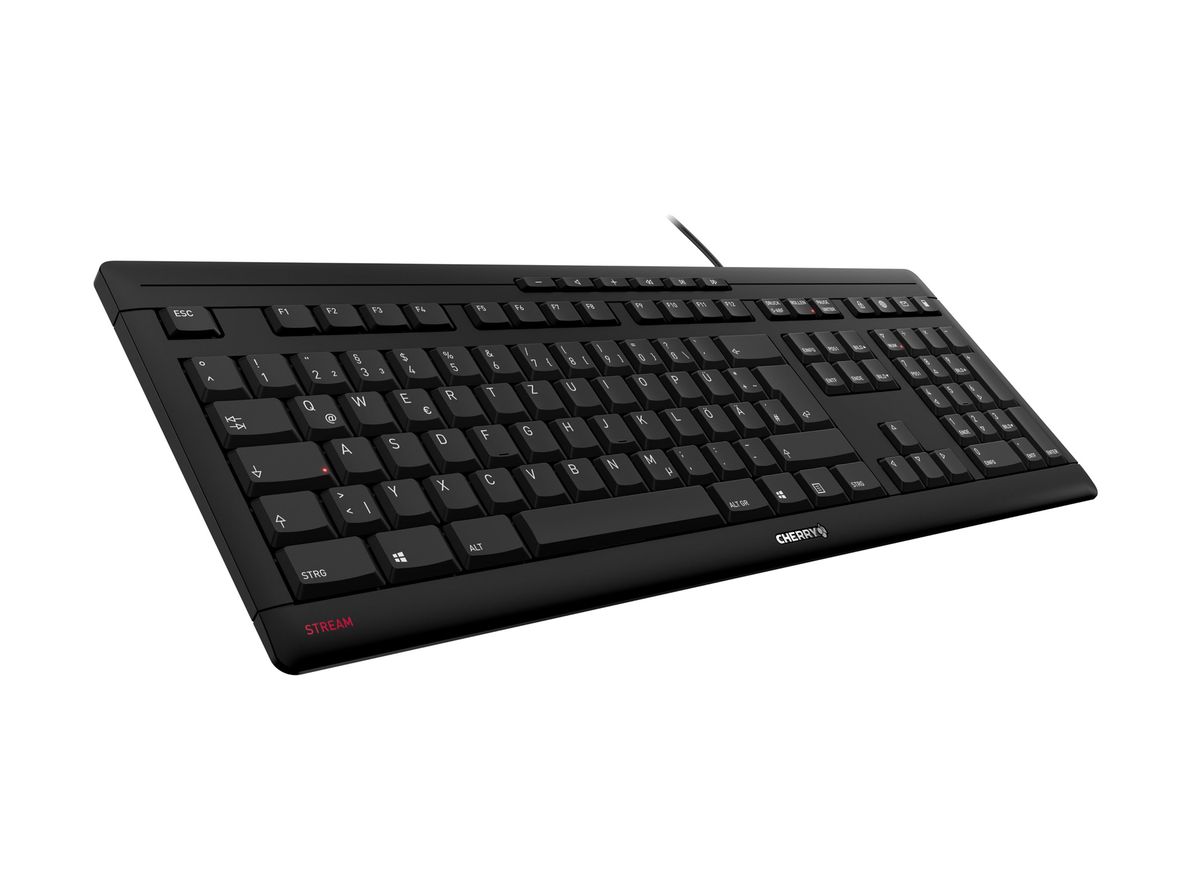 Tastatur Cherry Stream USB schwarz