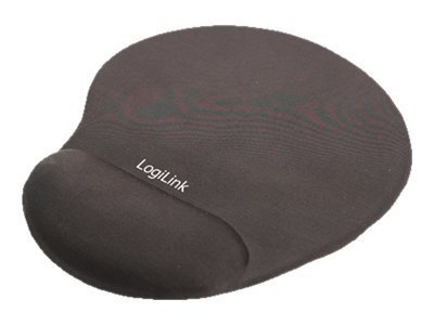Mauspad LogiLink Mousepad mit Handballenauflage schwarz