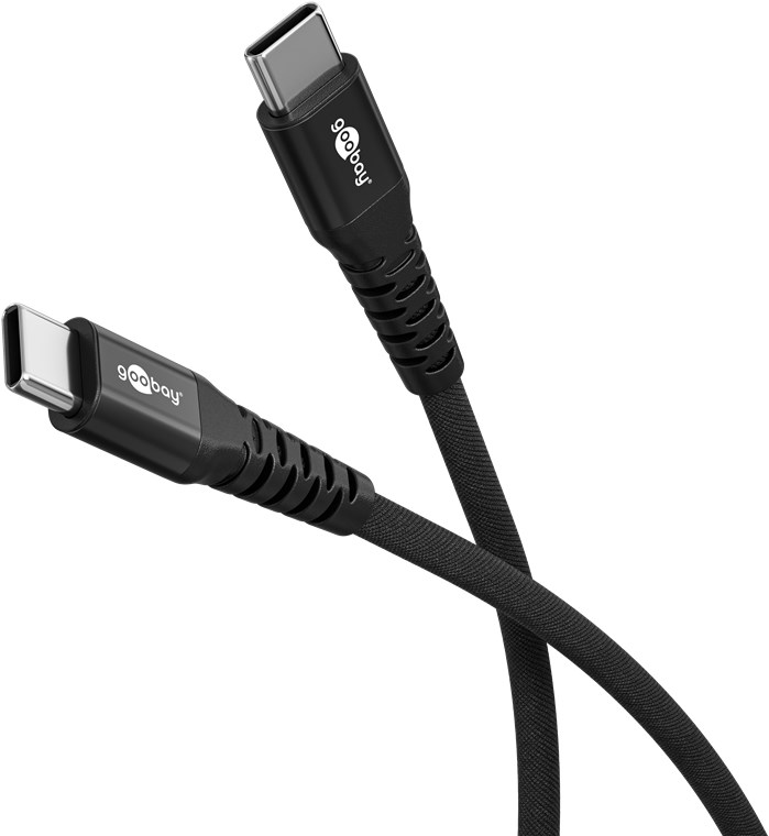 USB-Kabel Goobay USB2.0 Textil Type-C m/m 2,0m 60W