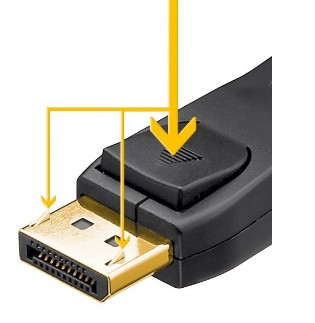 DisplayPort-Kabel Goobay DP1.2 m/m 1,0m