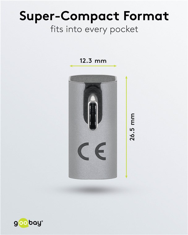 USB-Adapter Goobay USB4 Type-C f/m 90° Winkel