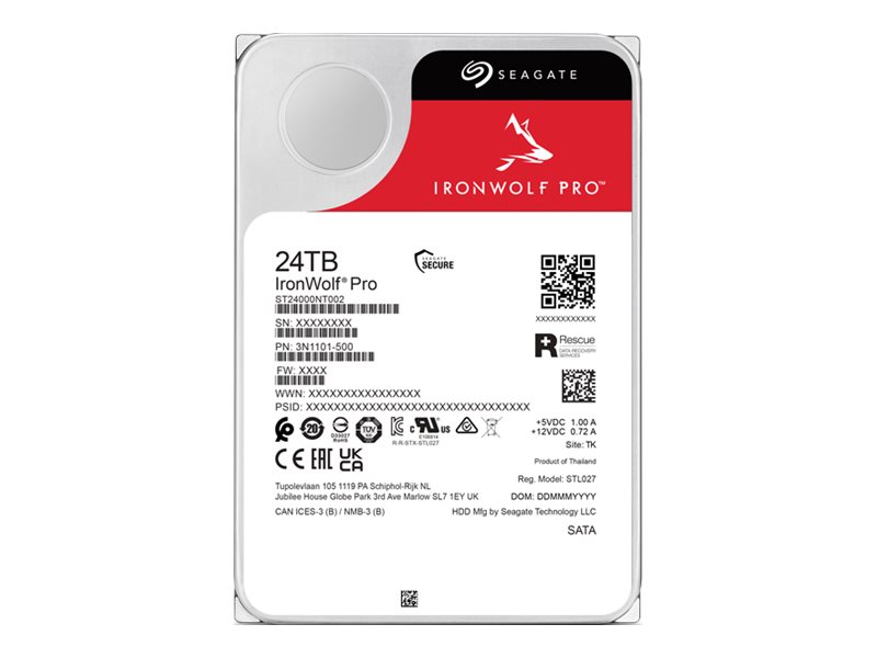 Festplatte Seagate IronWolf Pro 3,5-Zoll SATA 24TB Festplatte Seagate IronWolf Pro 3,5-Zoll SATA 24TB