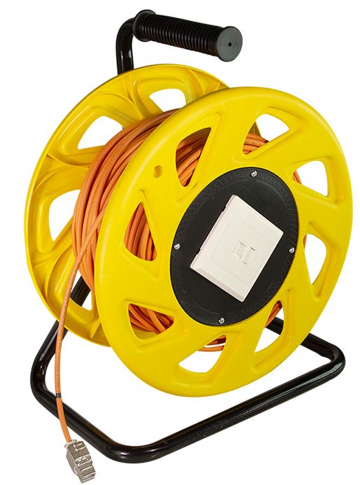 Kabeltrommel LogiLink Cat7A S/FTP 1200MHz 90m mobil