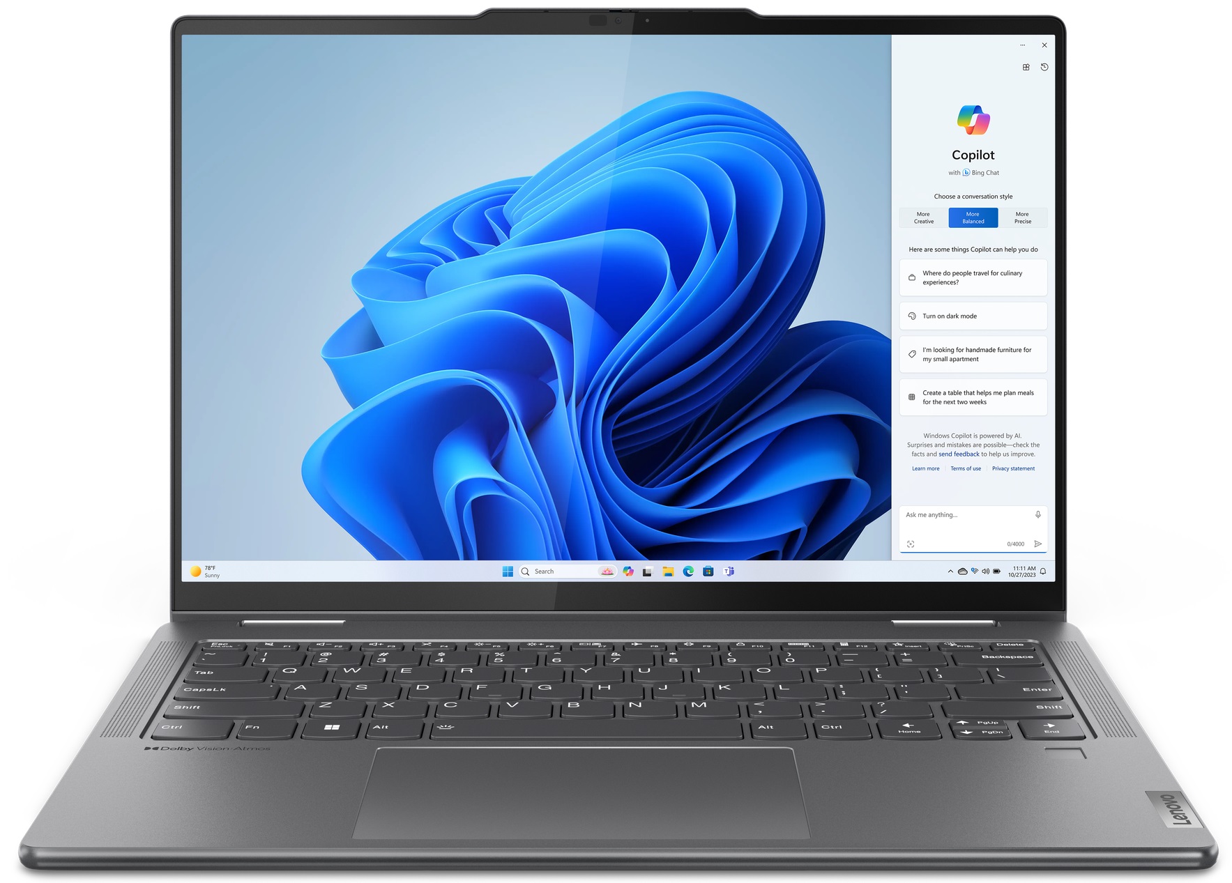 Notebook Lenovo Yoga 7 2-in-1 Intel Core Ultra 7 155H