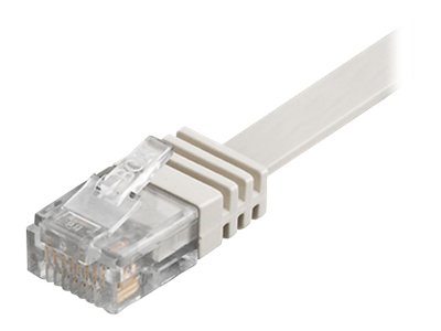 Patchkabel Goobay Cat6 U/UTP 0,5m flach weiß