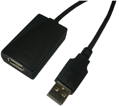 USB-Kabel LogiLink Repeater USB2.0 A-m/f 5,0m