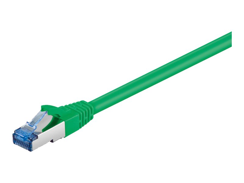 Patchkabel Goobay Cat6A S/FTP 0,5m grün halogenfrei 500MHz