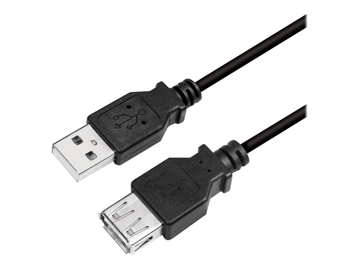 USB-Kabel LogiLink Verlängerun USB2.0 A-m/f 2,0m schwarz