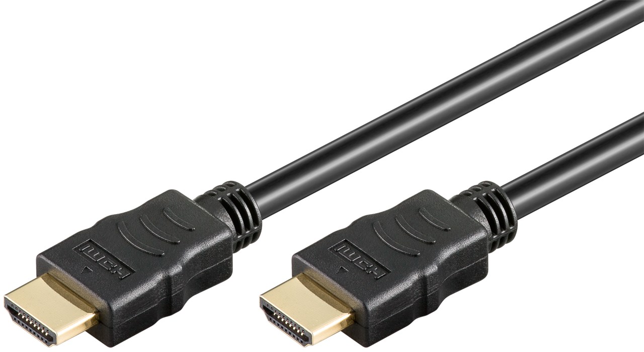 HDMI-Kabel Goobay A-m/m 1,5m schwarz vergoldete Stecker