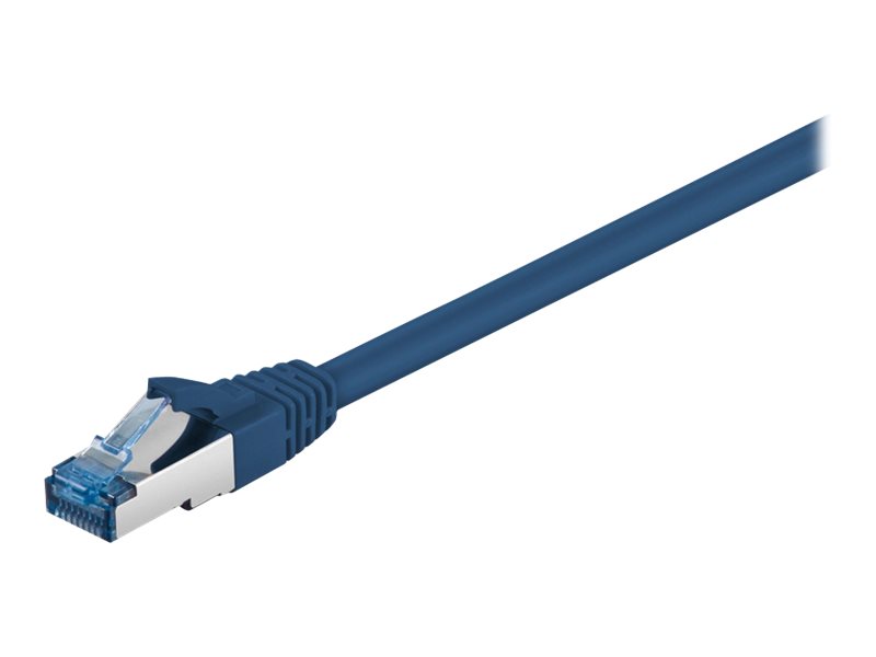 Patchkabel Goobay Cat6A S/FTP 3,0m blau halogenfrei 500MHz