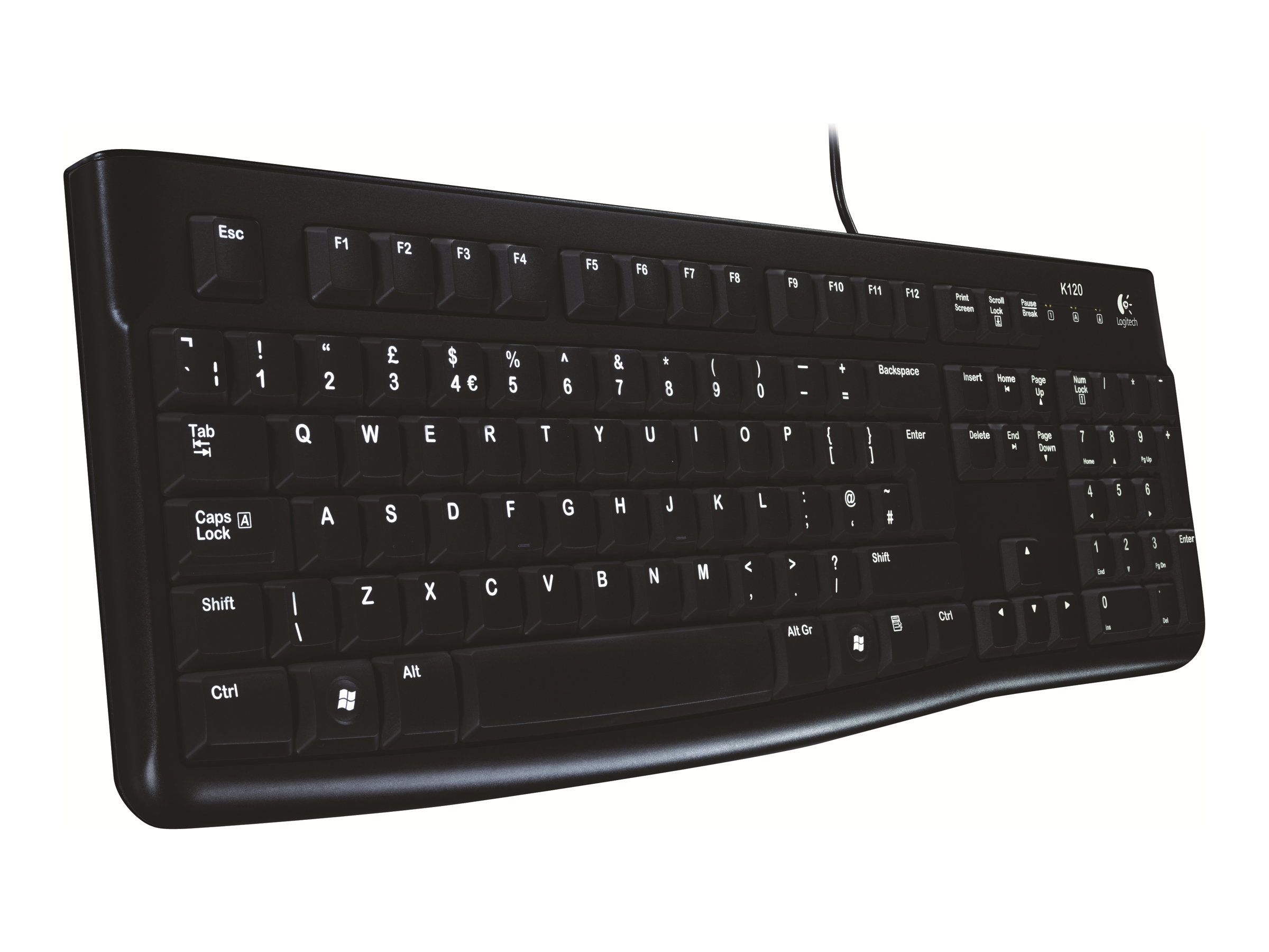 Tastatur Logitech Keyboard K120 USB schwarz