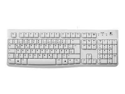 Tastatur Logitech Keyboard K120 USB weiß
