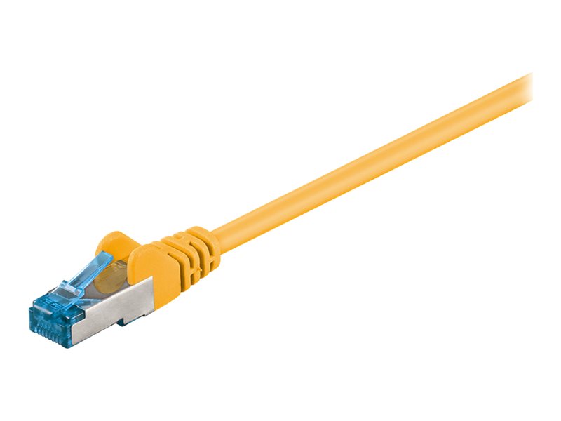 Patchkabel Goobay Cat6A S/FTP 1,0m gelb halogenfrei 500MHz