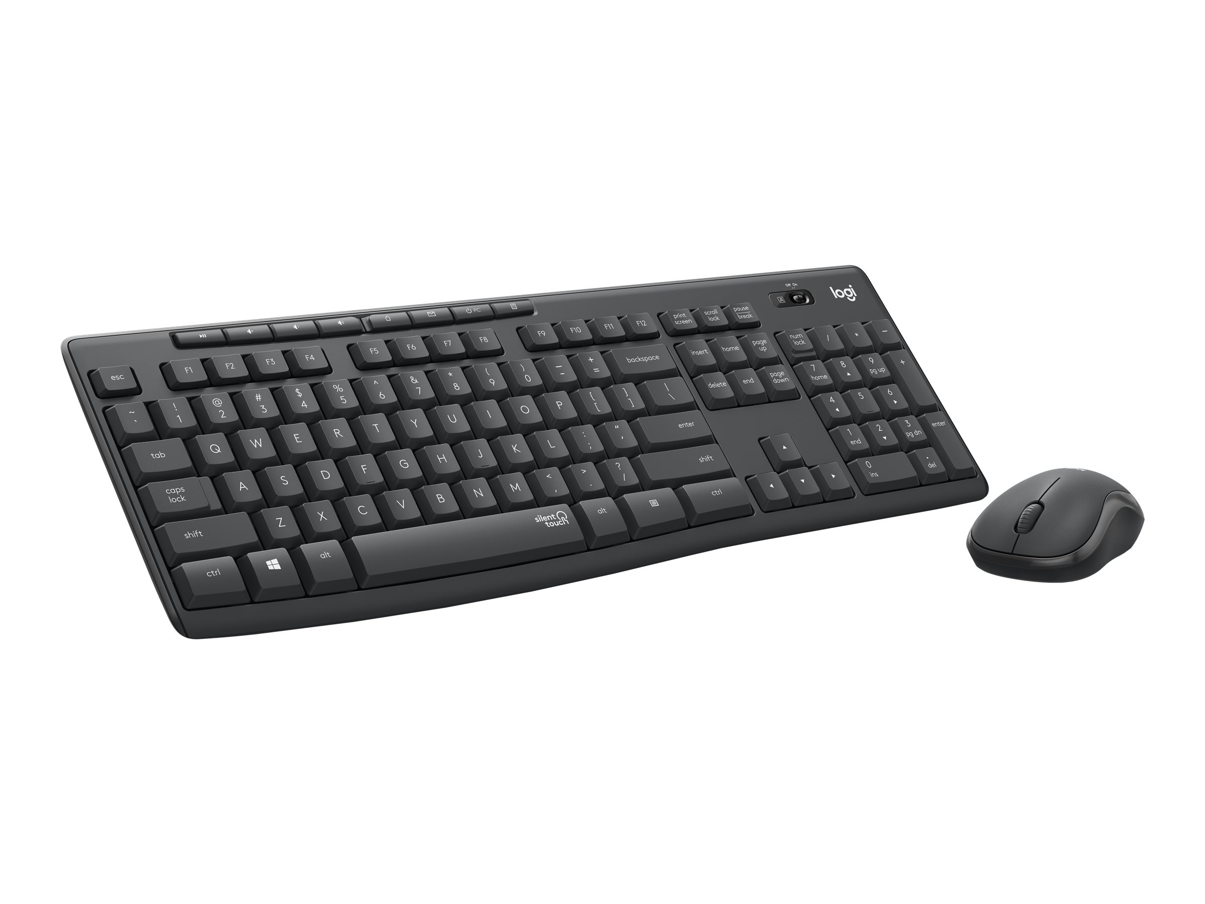Tastaturset Logitech Wireless Combo MK295 Silent USB schwarz
