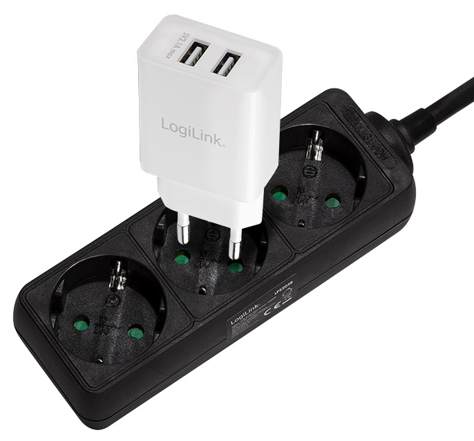 Steckdosenleiste LogiLink sw 3xSchutzko 1,4m-Kabel Steckdosenleiste LogiLink sw 3xSchutzko 1,4m-Kabel