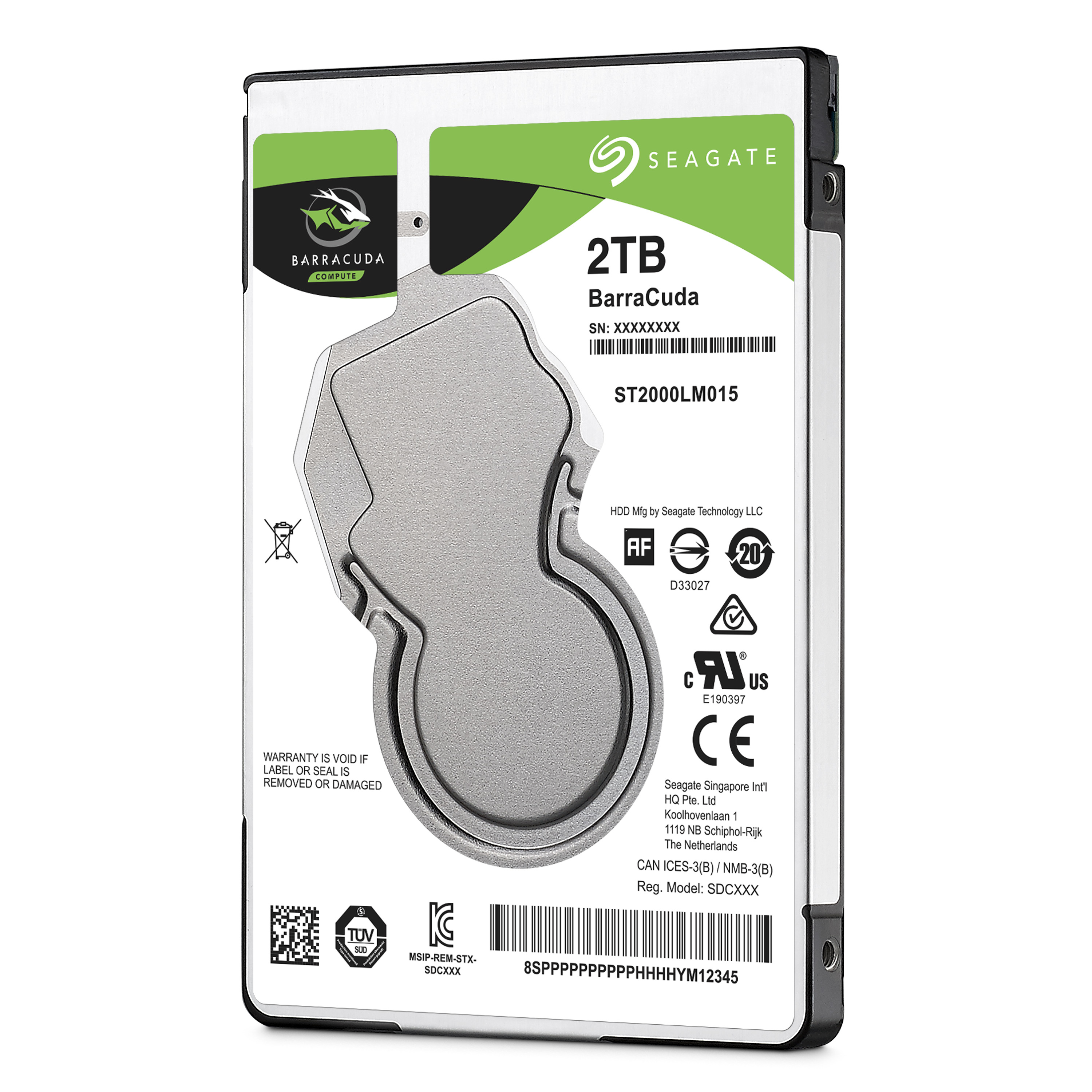 Festplatte Seagate Barracuda Compute 2,5-Zoll SATA 2TB