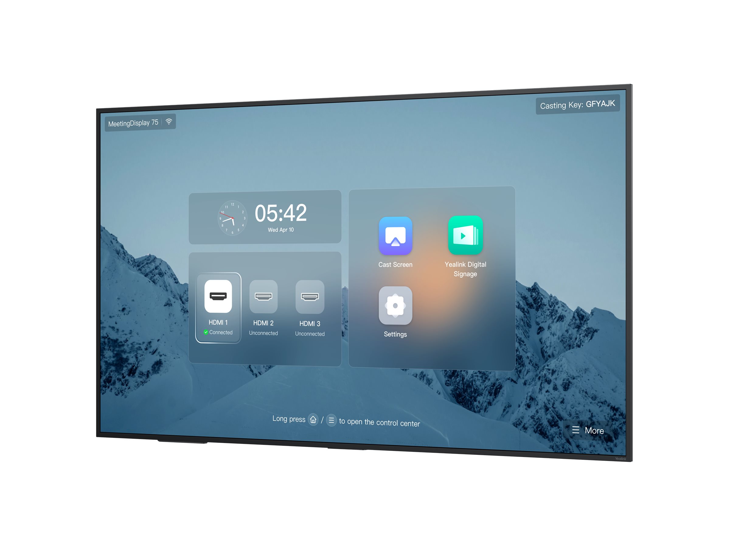 LF-Display Yealink Meeting Display75 4K UHD 190cm 75-Zoll