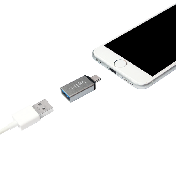 USB-Adapter LogiLink OTG USB3.2 Gen1 Type-C-m/A-f