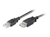 USB-Kabel Goobay Verlängerung USB2.0 A-m/f 3,0m schwarz