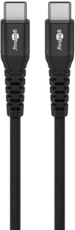 USB-Kabel Goobay USB2.0 Textil Type-C m/m 2,0m 60W