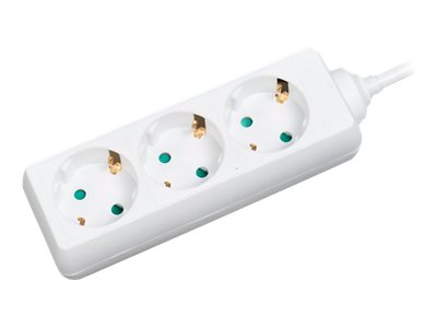 Steckdosenleiste LogiLink weiß 3xSchutzko 1,4m-Kabel