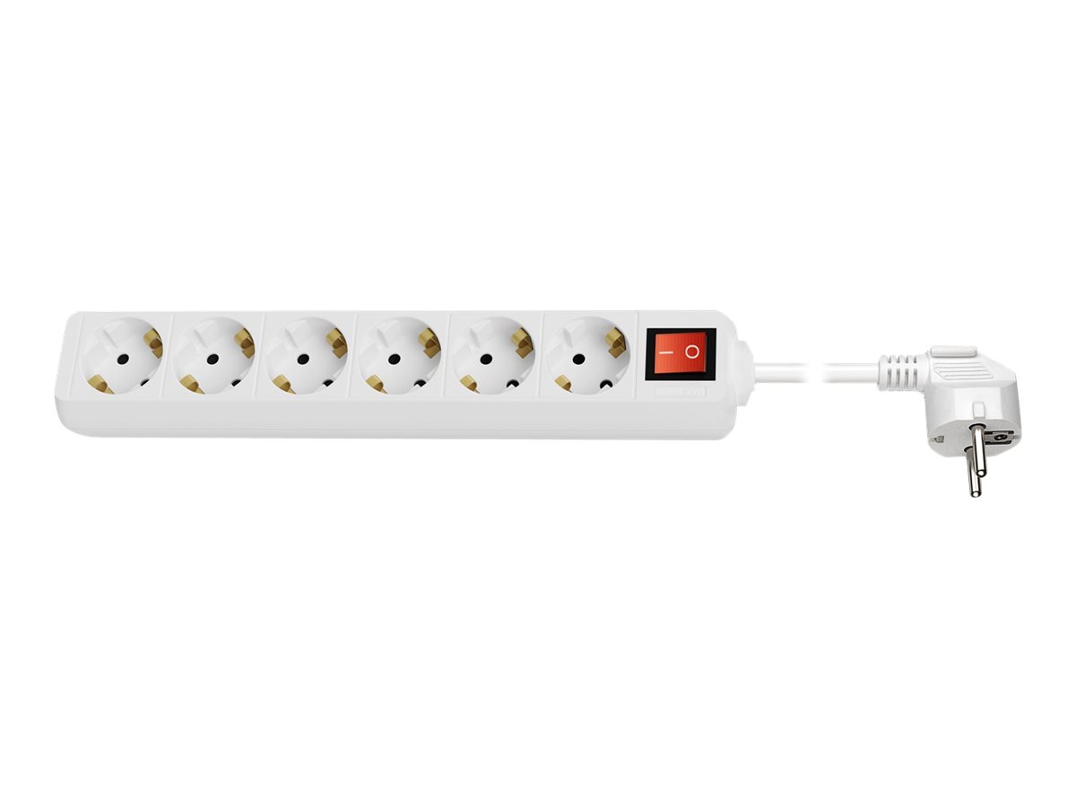Steckdosenleiste Goobay weiß 6xSchutzko 5,0m-Kabel Schalter Steckdosenleiste Goobay weiß 6xSchutzko 5,0m-Kabel Schalter