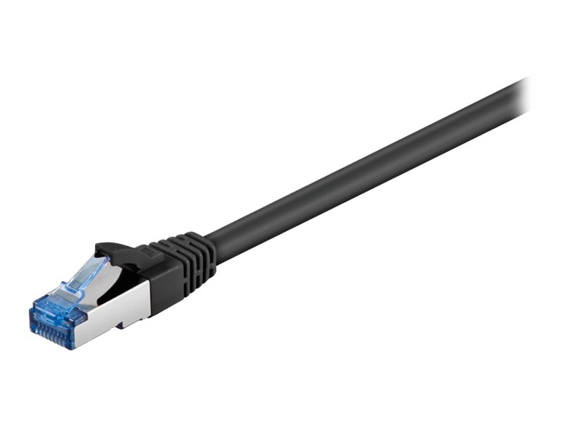 Patchkabel Goobay Cat6A S/FTP 0,5m schw. halogenfrei 500MHz