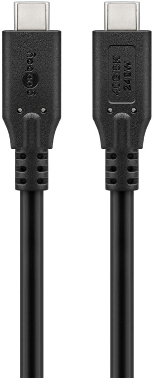 USB-Kabel Goobay USB4 Type-C m/m 0,5m 240W 40GBit/s