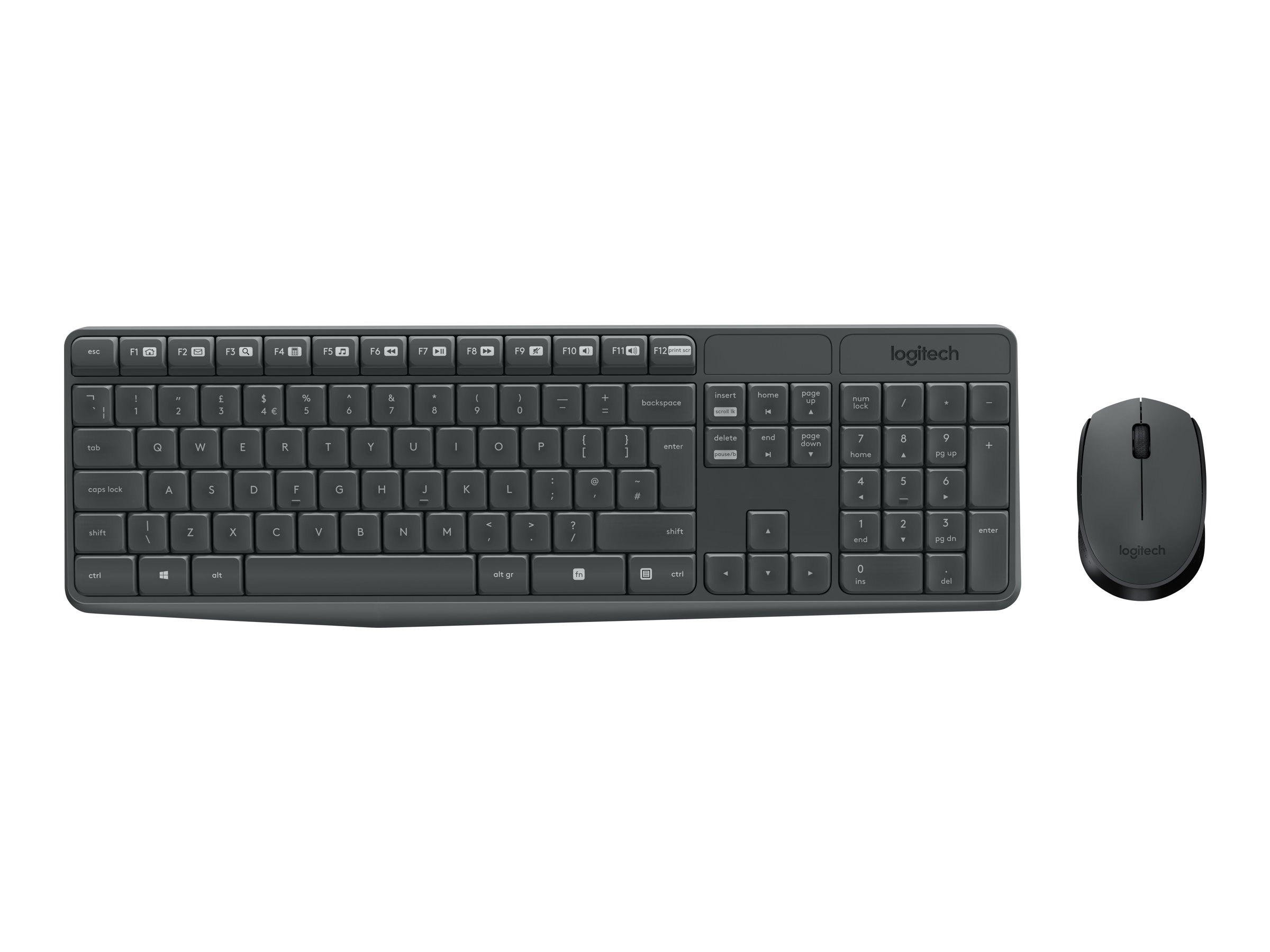 Tastaturset Logitech Wireless Combo MK235 USB schwarz