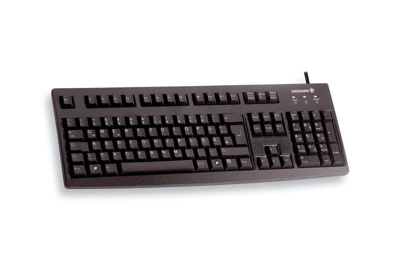 Tastatur Cherry G83-6105 USB schwarz