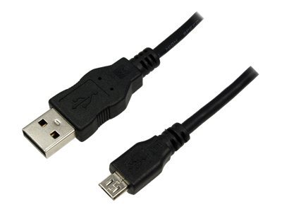USB-Kabel LogiLink USB2.0 A-m/B-Micro-m 0,5m schwarz