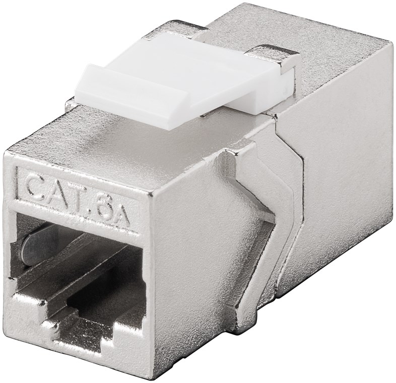 Keystone-Kupplung Goobay Cat6A RJ45/RJ45
