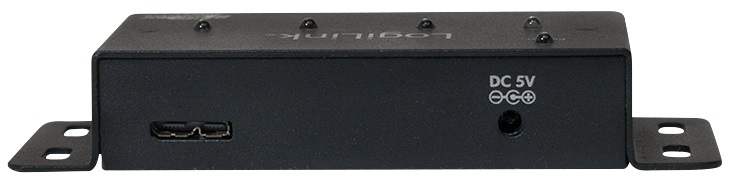 USB-Hub LogiLink 4-Port USB3.0 schwarz Metall