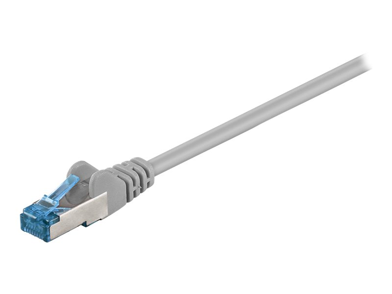 Patchkabel Goobay Cat6A S/FTP 5,0m grau halogenfrei 500MHz
