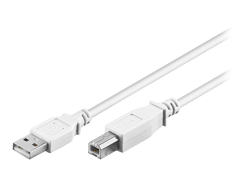 USB-Kabel Goobay USB2.0 A-m/B-m 1,0m weiß