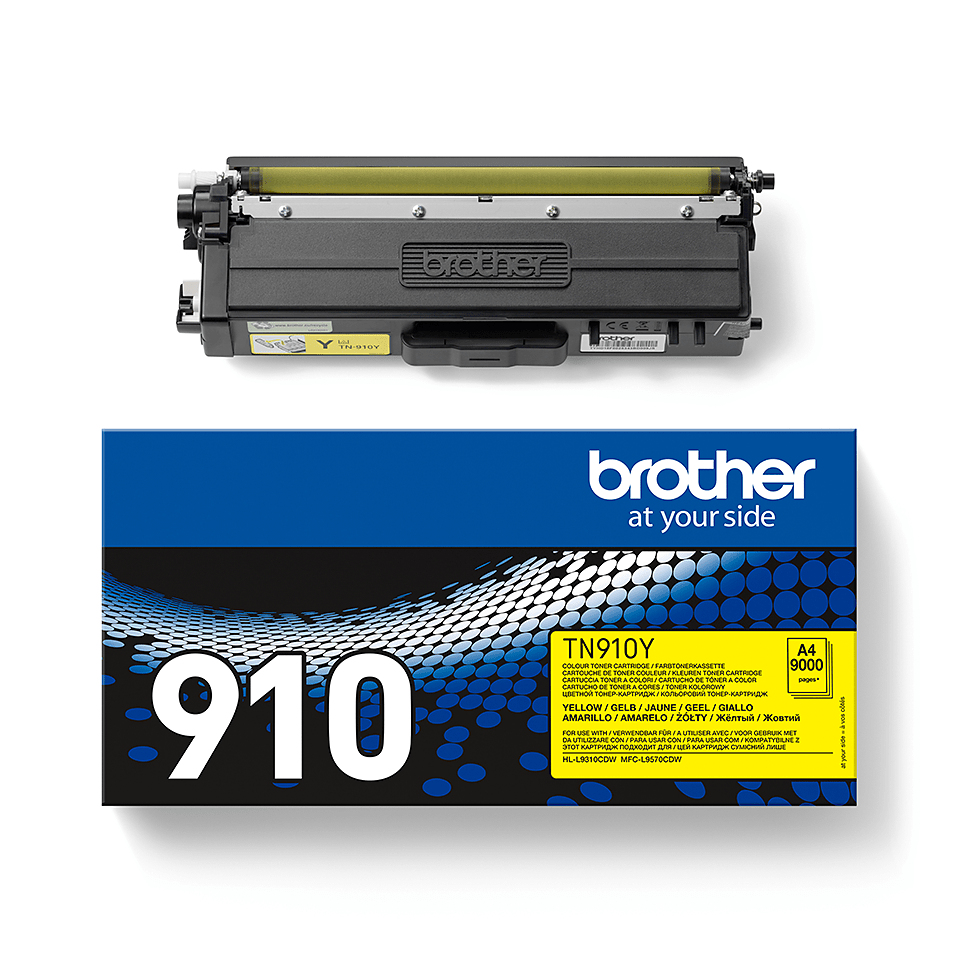 Toner Brother TN-910Y gelb (9.000 Seiten n.ISO/IEC 19798)