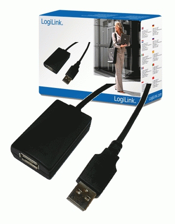 USB-Kabel LogiLink Repeater USB2.0 A-m/f 5,0m