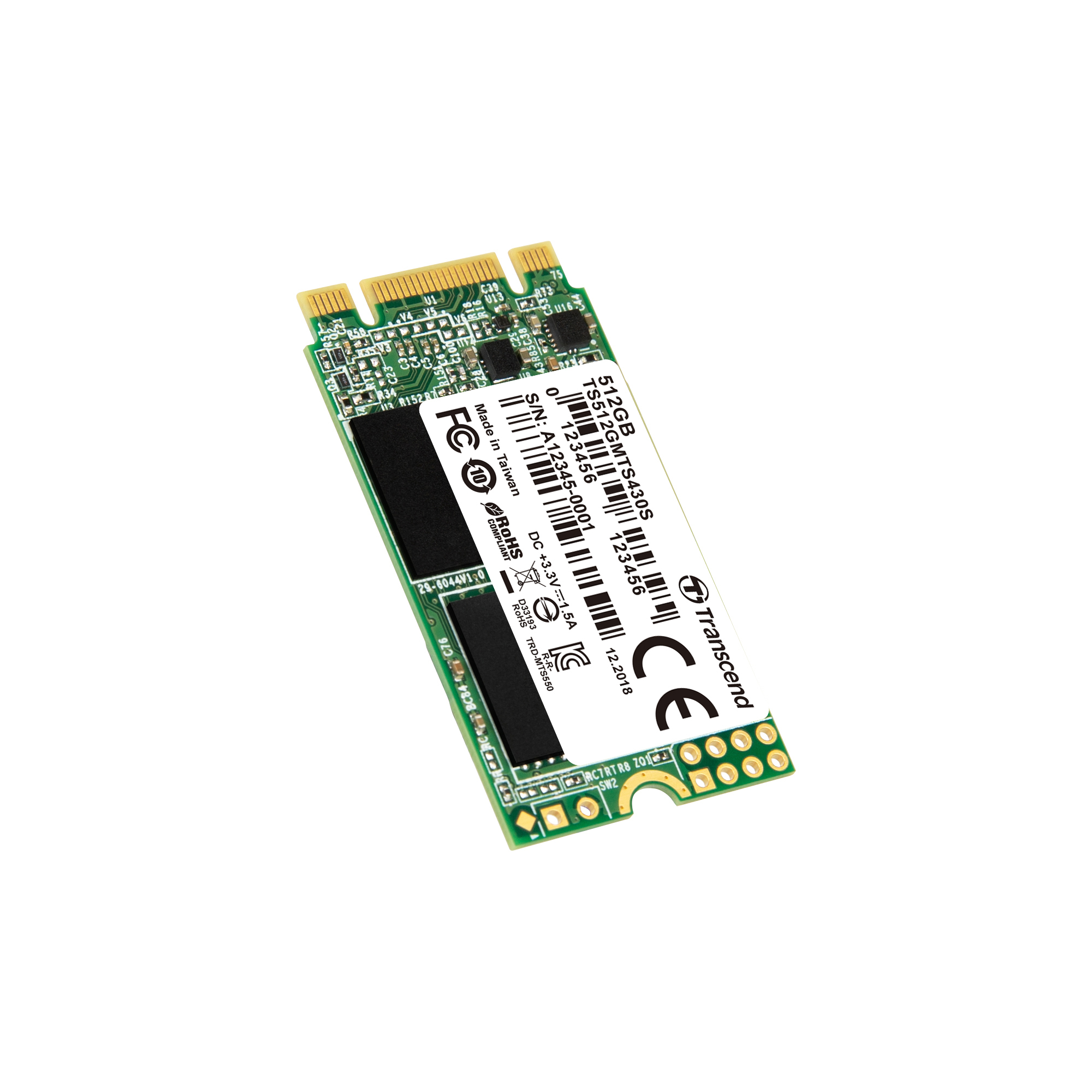 SSD Transcend MTS430S 2242 M.2 SATA6Gb/s TLC 512GB L:42mm