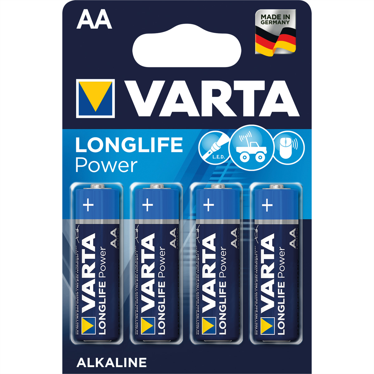 Batterie Varta Mignon AA LR6 1,5V Alkaline 4er-Pack Batterie Varta Mignon AA LR6 1,5V Alkaline 4er-Pack