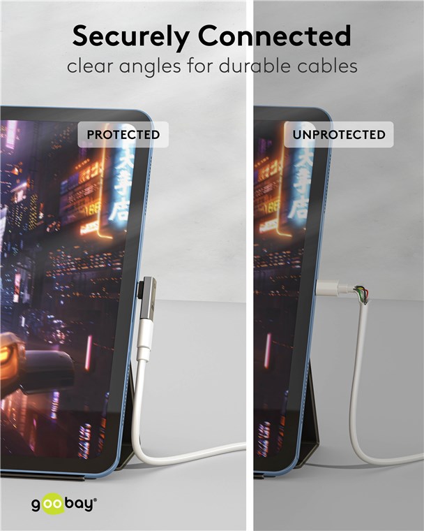 USB-Adapter Goobay USB4 Type-C f/m 90° Winkel