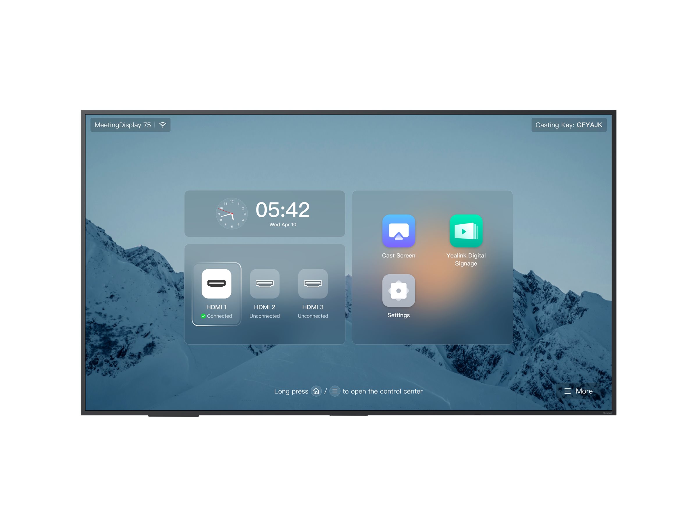 LF-Display Yealink Meeting Display75 4K UHD 190cm 75-Zoll